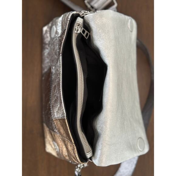 New without tags - Zadig & Voltaire Rocky Vintage Metal Leather Patchwork Bag - Picture 12 of 12